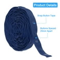 thumbnail image 3 of Uxcell 5 Yard Snap Button Tape for Sewing Cotton Snap Button Trim Fastener Buckles Tape for Clothes Fabric DIY, Dark Green, 3 of 7