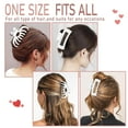 thumbnail image 5 of Hair Clips for Women 4.3 Inch Large Hair Claw Clips for Women Thin Thick Curly Hair, Big Matte Banana Clips,Strong Hold jaw clips,Neutral Colors, 5 of 14