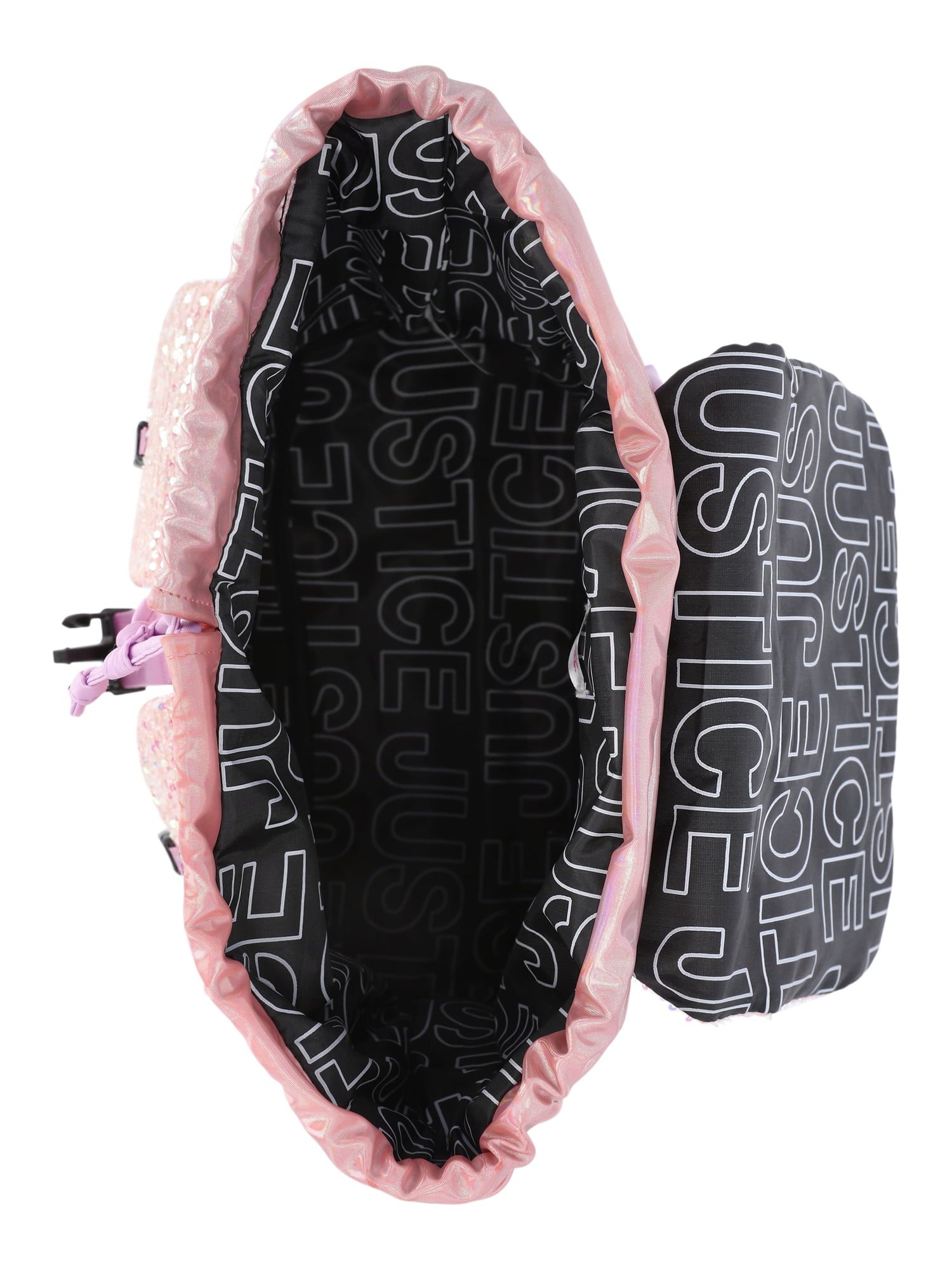 Justice Girls' Sequin Rucksack Backpack