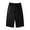 Black, variant on Men's Ice Silk Quick Dry Shorts Drawstring Elastic Waist Solid Shorts with Zipped Pockets for Outdoor Gray 3XL