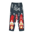 thumbnail image 5 of Junzan Three Cute Christmas Gnomes Women'S Pajama Pants Drawstring Comfy Sleep Bottoms With Pockets, 5 of 9