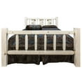 thumbnail image 2 of Homestead Collection Twin Bed w/ Laser Engraved Wolf Design, Clear Lacquer Finish, 2 of 4