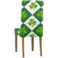 thumbnail image 4 of ABPHQTO Shamrock Clover - Funda protectora para silla elástica, funda para asiento para comedor, hotel, boda, fiesta, juego de 4, 4 of 4