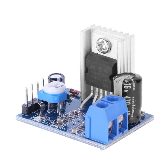 Módulo de placa de amplificador de audio TDA2030A 6-12V 18W Módulo de fuente de alimentación mono Tmvgtek Piezas de repuesto para herramientas