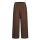 thumbnail image 4 of Pantalones lisos elásticos de cintura elástica para mujer: cintura media, bolsillos, corte recto, poliéster, ligeros, para combinar con camisetas/camisetas sin mangas., 4 of 6