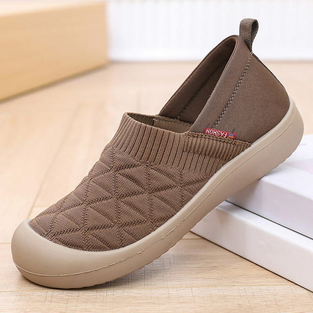 Zapatillas de casa para mujer, mocasines transpirables para caminar y correr (Camel 38)