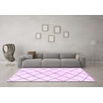 thumbnail image 3 of Ahgly Company Indoor Square Solid Purple Modern Area Rugs, 8' Square, 3 of 4