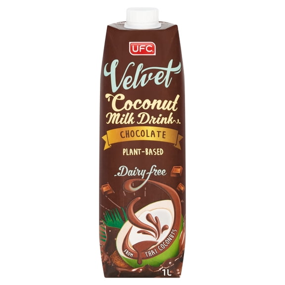 Ufc Velvet Dairy Free Coconut Milk Drink Chocolate 1L Imported from Britain