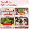 thumbnail image 2 of Christmas Tablecloth for Rectangle Tables 60x102, Red Snowflake Christmas Table Cloth Washable Xmas Decorative Table Cover for Holiday Party Kitchen Dining Room Indoor Outdoor, 2 of 6