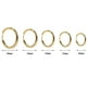 thumbnail image 2 of HomeKingdee 5 Pairs Gold Color​en Alloy Hoop Earrings Set - Fashionable Elegant Ear Jewelry for Halloween Party Birthday Gift, 2 of 2