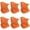 6Pack-Orange, variant on 6 Pack Neck Gaiter Mask for Men Women UV Sun Protection Windproof Gator Bandana Face Cover Scarf Cycling Fishing Hiking