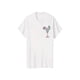 thumbnail image 1 of Camiseta de cóctel y letras para mujer, hombros caídos, informal, de manga corta y cuello redondo, para verano, ropa de diario, tops para mujer., 1 of 6