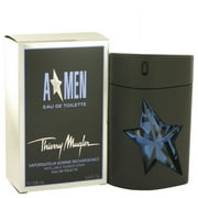 Thierry Mugler ANGEL Eau De Toilette Spray Refillable (Rubber) for Men 3.4 oz