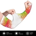 thumbnail image 3 of Sun Protection Arm Sleeves for Men Women, Rainbow Glitter Frame Sleeves to Cover Arms with Thumb Hole Cooling Sleeve, 3 of 6