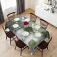 thumbnail image 6 of Sage Green Grey Table Cloth Waterproof Tablecloths, Abstract Art Oil Painting Modern Geometric Tablecloth Dining Table Cover for Kitchen Party Tabletop Outdoor, Rectangle Tablecloth 54x108 Inch, 6 of 9