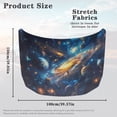 thumbnail image 7 of Uorisanigo Car Hood Cover Elastic Polyester Waterproof Galaxy Print Car Hood Protection Automotive Accessories Universal Fit for Most Automotive Sedans Trucks Pickup Sports Cars, 7 of 7