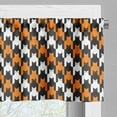 thumbnail image 5 of Ambesonne Halloween Valance & Curtain, Catstooth Pattern, 55"x45", Orange Black White, 5 of 6
