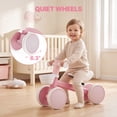thumbnail image 5 of Wisairt Colorful Lighting Baby Balance Bike, No Pedal 4 Quiet Wheels & Soft Seat, Toys for 1 Year Old Boy Girls Gifts, Pink, 5 of 8