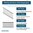 thumbnail image 6 of Weatherables Aluminum Railing Post Kit – Aluminum Post Kit for Arlington, Georgetown, and Cornell Railing Kits, Made with Durable Black Textured Powder-Coat Finish (3 in. x 3 in. x 45 in.), 6 of 7