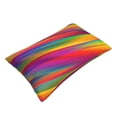 thumbnail image 3 of Bixox Lines Multicolored Rainbow Printed Pillow Protector,Super Soft Ideal for Home,Guests,Rentals - 16"x24", 3 of 8