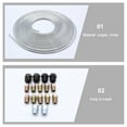 thumbnail image 2 of Miangastore 1 Set Brake Tube Car Brake Line Replacement Tubing Coil Fitting Kit Brake Line, 2 of 8