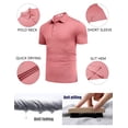 thumbnail image 4 of COOFANDY Men's Black Golf Polo Shirts Short Sleeve Quick-Dry Performance Tactical Shirts Collared Tennis T-Shirt Top, 4 of 9