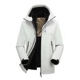 thumbnail image 4 of Unir Detachable Lined Winter Jacket for Women, Hooded Full Zip, Windproof Water-Resistant Outdoor Hiking Coat, 1 Piece, S-XXXL, Plus Size Friendly, 4 of 4