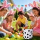 thumbnail image 4 of Cesta de Pascua con forma de conejito | Cubo de tela portátil para niños, ideal para dulces y búsqueda de huevos | Bolsa de regalo plegable de 35 x 25 cm, 4 of 6
