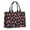 Red Mushroom Polka, variant on Large Capacity Tote Bag,Red Mushroom Frog Black Pattern Handbag Fashion Luxury Tote Bag,15.7"x13"x 5.1" Inches,Laptop Compatible