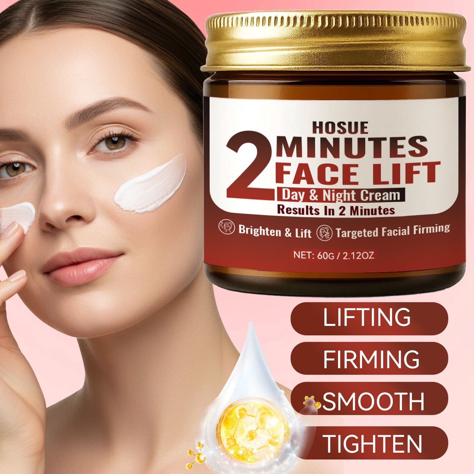 2-Minute Facial Lifting, Firming, and Moisturizing Cream 3pcs