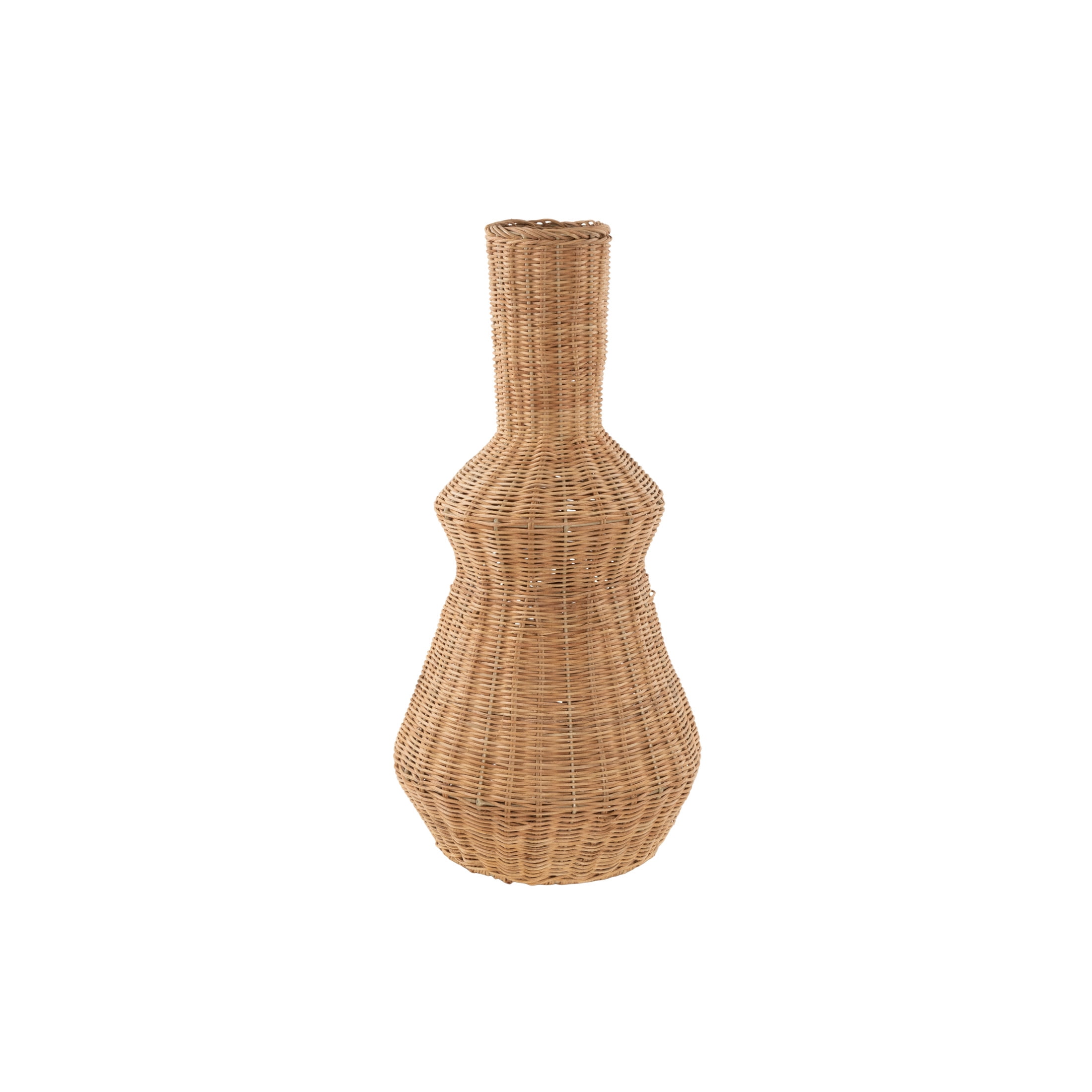 DecMode 24" Handmade Wrapped Brown Seagrass Vase