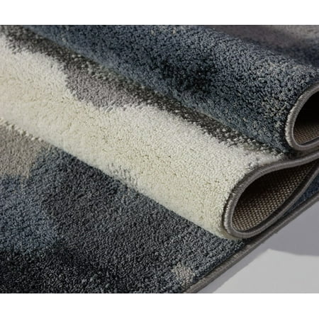 Ladole Rugs Toronto Sky Gray Micro Polyester Area Rug Carpet In Gray Micro Polyester Area Rug Carpet