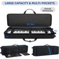 thumbnail image 2 of Funda de teclado BOSSTIN de 88 teclas con ruedas para piano de 88 teclas, color azul, 2 of 7
