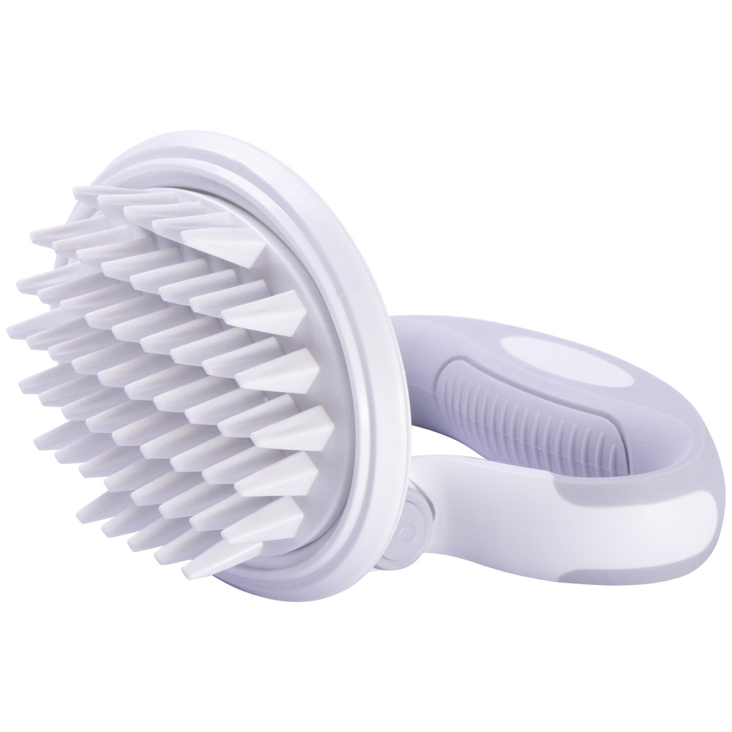 Pet Life ® Gyrater Swivel Travel Silicone Massage Grooming Pet Brush