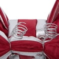 thumbnail image 4 of Vickerman 18" Red-Silver Nylon Outdoor Christmas Bow, 4 of 5
