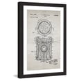 thumbnail image 2 of "Piston 1949 Old Paper" Framed Painting Print, 2 of 4