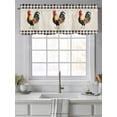 thumbnail image 4 of Valances for Windows Farm Animal Rod Pocket Cafe Window Treatments Valance Curtains for Kitchen Bathroom Laundry Basement Windows 56"x16", 4 of 9