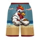 thumbnail image 5 of Puntoco Pantalones Cortos Con Estampado Hawaiano Para Hombre, Pantalones Cortos Con Bolsillo Y Cordón, Color Xxxxxl, 5 of 5