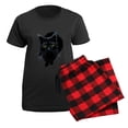 thumbnail image 5 of CafePress - Black Cat Women's Dark Pajamas - Women's Short Sleeve Print T-Shirt and Pants Dark Cotton Pajama Set, 5 of 7