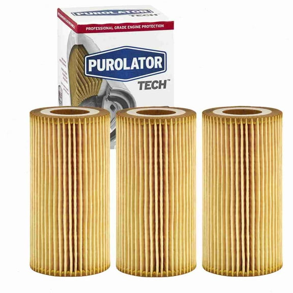 3 pc Purolator TECH TL35581 Engine Oil Filters for 06D 115 466 06D 115 562 06D 198 405 27187 37187 47187 57187 61857187 7187 84187 AL9911 ALO27 CF5581 CH9911 COC9911 FP9911 G-313 G7187 G7187XL