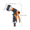 thumbnail image 3 of Oubit Garden Hose Nozzle Sprayer Hand Shower 8 Adjustable Irrigation Pattern High Pressure Hand Sprayer for Watering Lawn Car Washing, 3 of 9