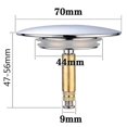 thumbnail image 3 of Newway Bath Plug With compatible Fit - Rustproof Bathtub Plug With Double Seal - Bath Plug compatible Any Standard Bathtub In Chrome, 3 of 5