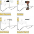 thumbnail image 4 of 2X Percha para Estante de Escalera, Gancho para Almacenamiento de Escalera, Montaje en Pared, Estante Multiusos para Garaje, Resistente, 4 of 5