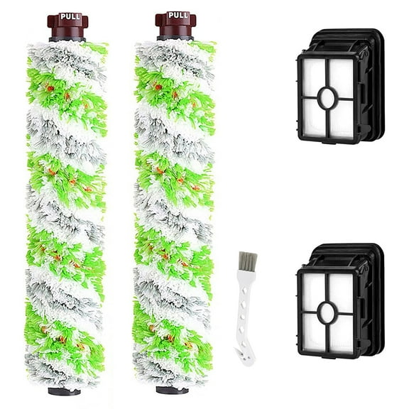 AMI PARTS 2460 Multi-Surface Pet Brush Rollers & 1866 Filter Accessories for Bissell Cross Wave Vacuum Cleaner Pet Pro 2306A & 1785 Series