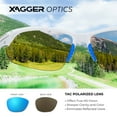 thumbnail image 5 of Xagger Polarized Sports Sunglasses for Men Women UV400 Wrap Around Baseball Softball Running Sun Glasses, 5 of 6