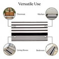thumbnail image 7 of A1HC Coir Welcome Mat and Black & White Striped Cotton Rug Combo Set, 24"x36" & 24"x51", Hand-Woven Washable Entryway Décor, 7 of 7