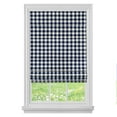 thumbnail image 2 of Achim Buffalo Check Roman Indoor Cordless Navy Polyester Light Filtering Window Roman Pleated Shade, 64" L x 29" W, 2 of 4