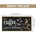 thumbnail image 2 of Letrero de madera rústico con texto "But First Coffee", con granos de café impresos, decoración para despensa, cocina, arte de pared de madera rústica, decoraciones colgantes., 2 of 7