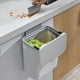 thumbnail image 1 of Cubo de basura grande creativo montado en la pared para cocina con tapa Cubo de basura doméstico con tapa deslizante Cubo de basura para baño para inodoro Tipo colgante, 1 of 5