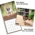 thumbnail image 4 of Calendario de Pared 2025-2026, Calendario de Pared de Bulldog Francés, Abierto de 12" x 24", Organizador de Calendario Familiar con Imágenes de Bulldog Francés, para los Amantes de los Perros, 4 of 6